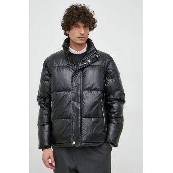 Karl Lagerfeld geaca barbati, culoarea negru, de iarna