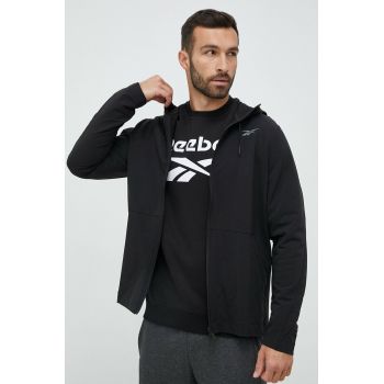 Reebok windbreaker Performance culoarea negru, de tranzitie ieftina