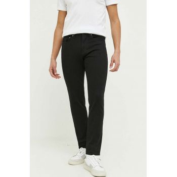 Abercrombie & Fitch jeansi barbati, culoarea negru