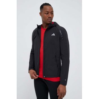 adidas Performance jachetă de alergare Marathon culoarea negru, de tranzitie ieftina