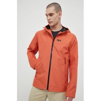 Helly Hansen geaca de ploaie Active Ocean Bound barbati, culoarea portocaliu de firma originala