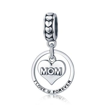 Talisman din argint Love Forever Mom