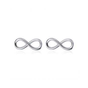 Cercei din argint Infinity Symbol ieftin