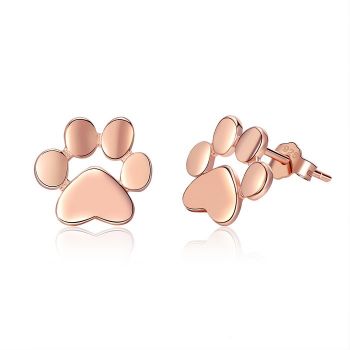 Cercei din argint Rose Gold Paws de firma originali