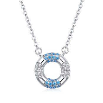 Colier din argint Crystal Circle