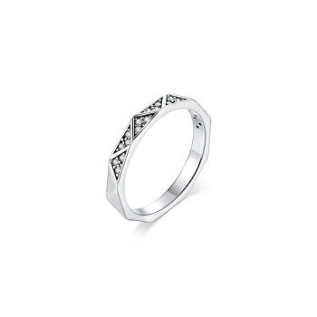 Inel din argint Geometric Ring