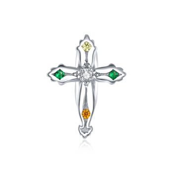 Talisman din argint Cross Bead