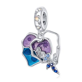 Talisman din argint Purple Mermaid