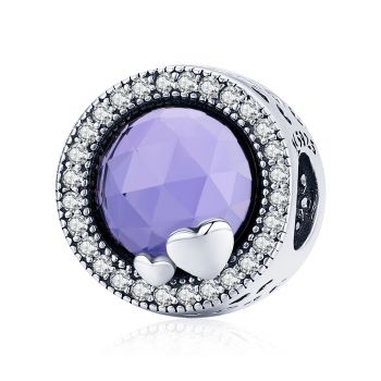 Talisman din argint Violet Charm