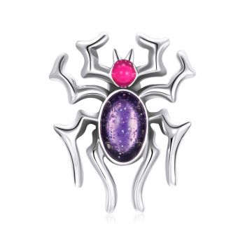 Talisman din argint Violet Spider ieftin