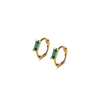 Cercei din argint Golden Rectangle Small Hoops