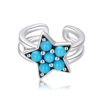 CERCEL din argint turquoise star de firma original