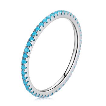 Inel din argint Blue Crystal Band de firma original