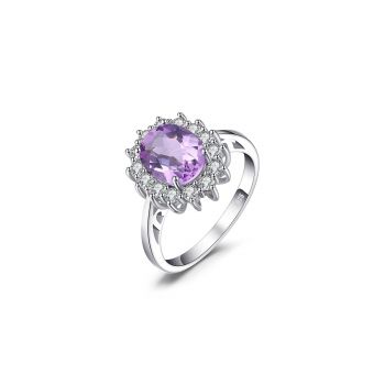 Inel din argint Elegant Amethyst