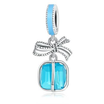 Talisman din argint Clear Blue Gift