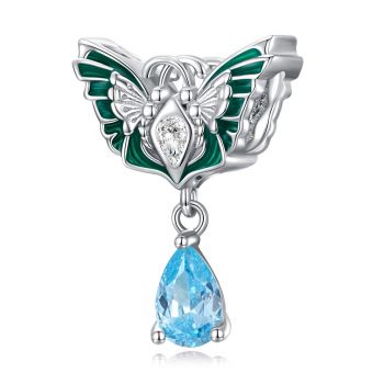 Talisman din argint Green Winged Drop ieftin