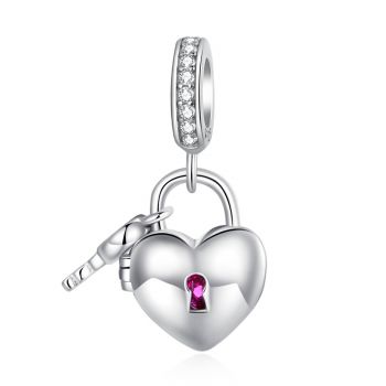 Talisman din argint Open Heart Lock