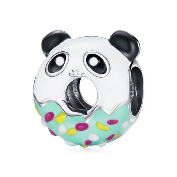 Talisman din argint Panda Donut