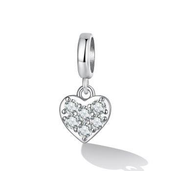 Talisman din argint St� Crystal Heart