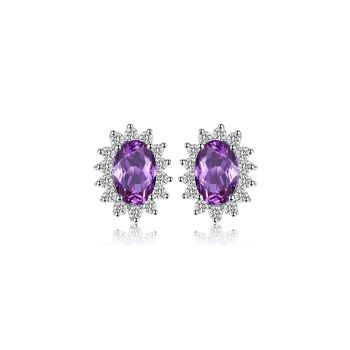 Cercei din argint Alexandrite Sapphire
