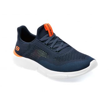 Pantofi SKECHERS bleumarin, INGRAM, din material textil