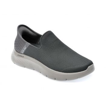 Pantofi SKECHERS gri, GO WALK FLEX, din material textil