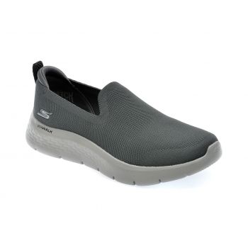 Pantofi SKECHERS gri, GO WALK FLEX, din material textil