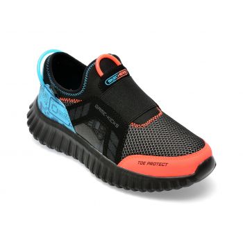 Pantofi SKECHERS negri, DEPTH CHARGE 2.0, din material textil