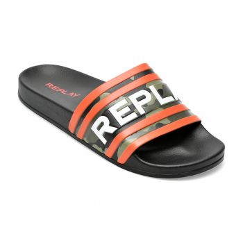 Papuci REPLAY kaki, MF1A39S, din pvc