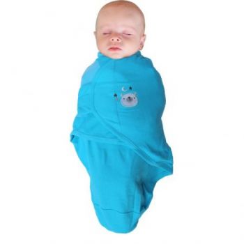 Body special bebelusi tip Wrap BO Jungle ursulet albastru S 3-6 kg din bumbac de firma originala