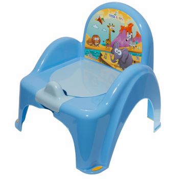 Mini toaleta Tega Baby Safari muzicala albastra de firma originala