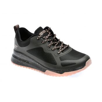 Pantofi SKECHERS negri, BOBS SQUAD 3, din piele ecologica