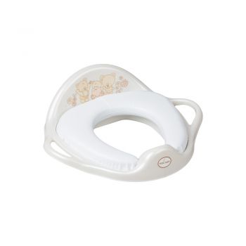 Reductor pentru toaleta moale Lux Bear Alb