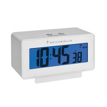 Termometru si higrometru cu ceas si ecran LCD iluminat TFA 60.2544.02 de firma original
