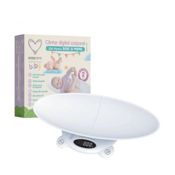 Cantar digital corporal 2in1 Easycare Baby pentru bebe si mama