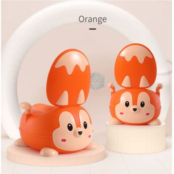 Olita 2 in 1 cu adaptor moale Little Mom Squirrel Orange ieftina