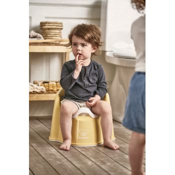 Olita cu protectie spate Potty Chair Powder Yellowwhite de firma originala