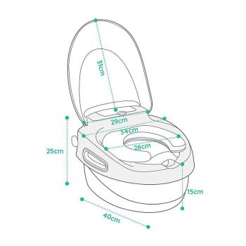 Olita multifunctionala Little Mom Step by Step Grey