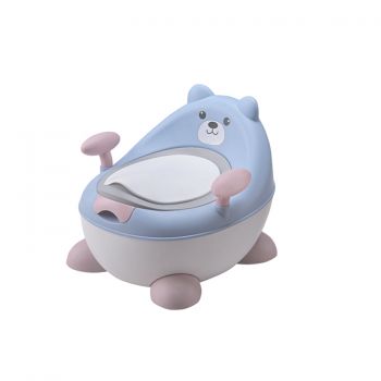 Olita pentru copii cu manere Little Mom Bear Potty Blue la reducere