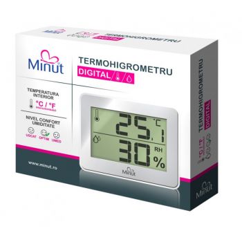 Termohigrometru digital Minut 2 functii ieftin