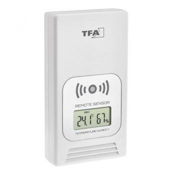 Transmitator wireless digital pentru temperatura si umiditate afisaj LCD alb