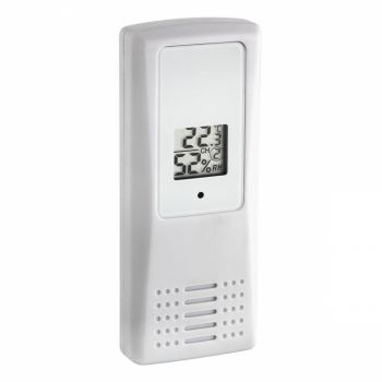 Transmitator wireless digital pentru temperatura si umiditate afisaj LCD alb de firma original