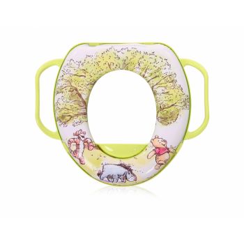 Reductor moale pentru toaleta cu manere Disney Pooh and Friends White ieftina