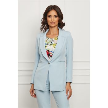 Sacou Moze bleu cu buzunare
