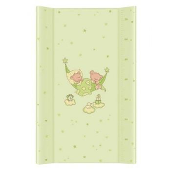 Saltea de infasat cu intaritura 80x50 cm ursuletii somnorosi verde