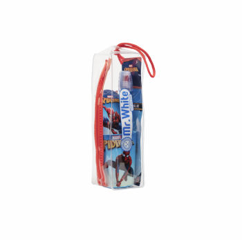 Set igiena dentara copii Mr.White cu borseta Spiderman