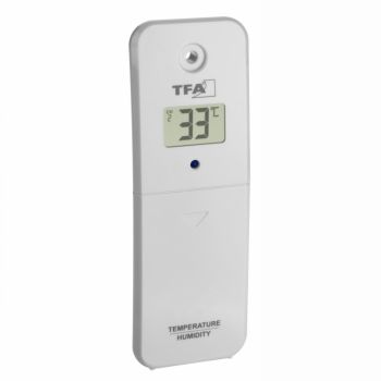 Transmitator wireless digital pentru temperatura si umiditate afisaj LCD Alb compatibil MARBELLA ieftin
