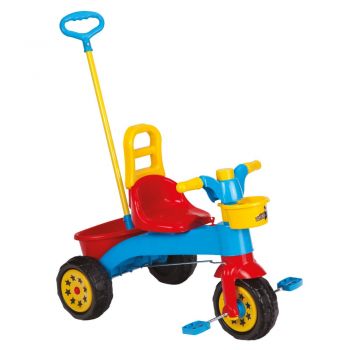 Tricicleta pentru copii cu claxon si control parental Sweet Red la reducere