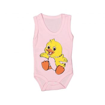 Body Ratusca, Roz, 100% Bumbac, Pentru Bebelusi, 1-12 luni Body Ratusca, Roz, 100% Bumbac, Pentru Bebelusi, 1-12 luni