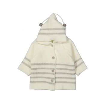 Cardigan Tricotat, Pentru Copii, Alb, 1 an Cardigan Tricotat, Pentru Copii, Alb, 1 an